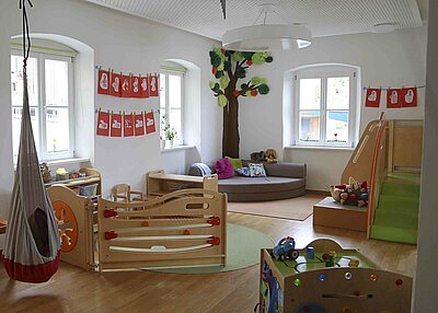 Einer der Spielräume des Haus für Kinder Gottfried Sperl in Vohenstrauß im ganzen Überblick.