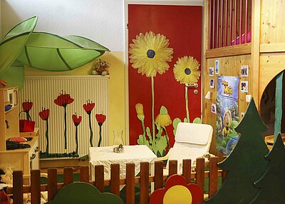 Eines der Spielzimmer im St. Markus Kindergarten in Weiden
