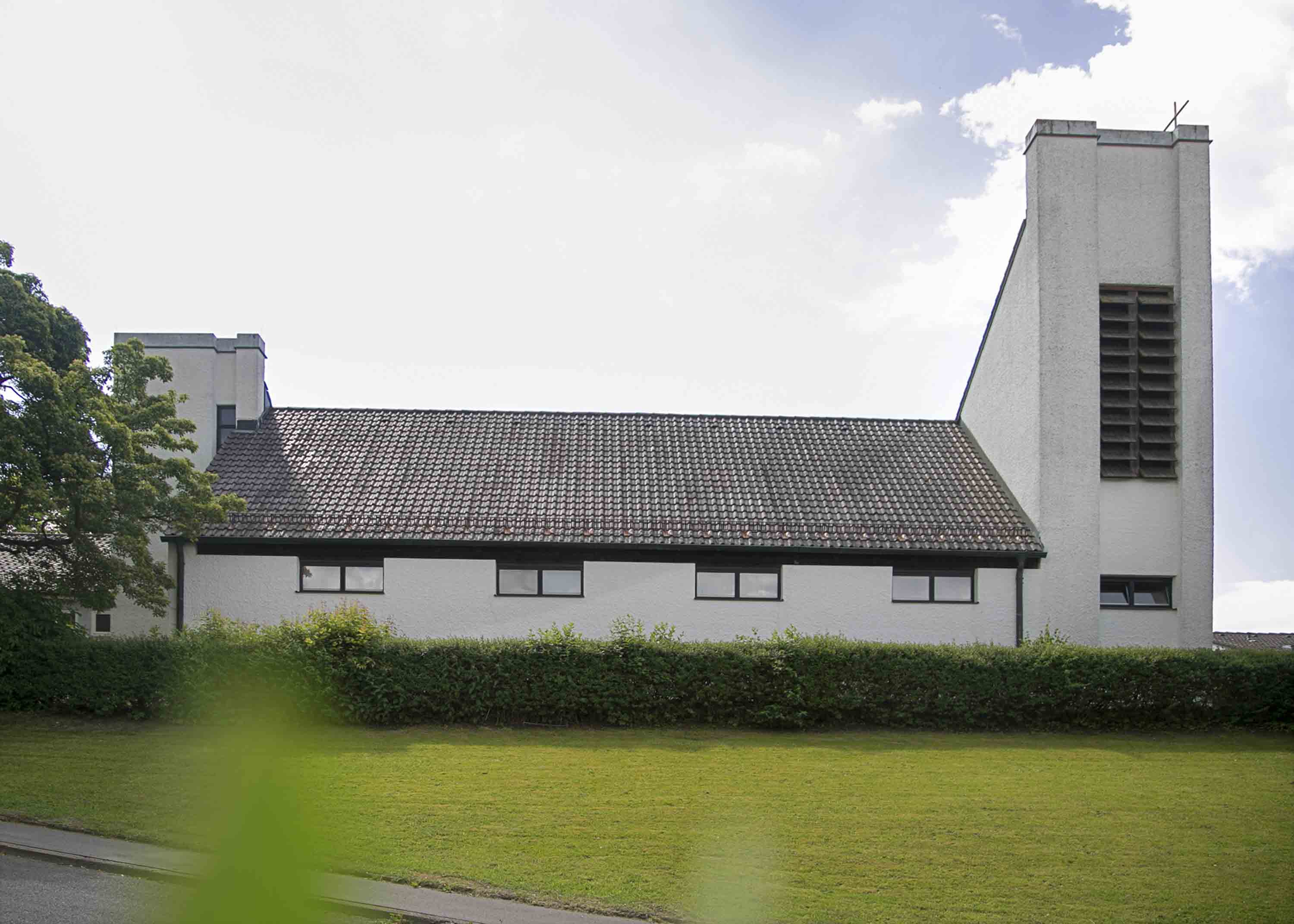 Die Martin Luther Kirche in Neustadt an der Waldnaab von außen